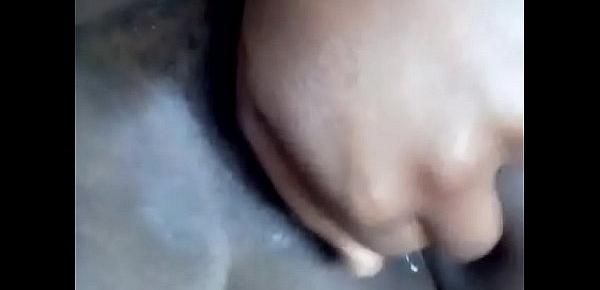  African young teenage Maid playing with her pussy n asshole